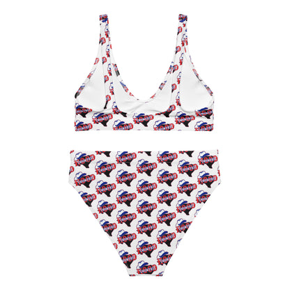 Recycled high-waisted bikini